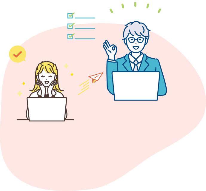 履歴書対策や面接対策までサポートで安心！